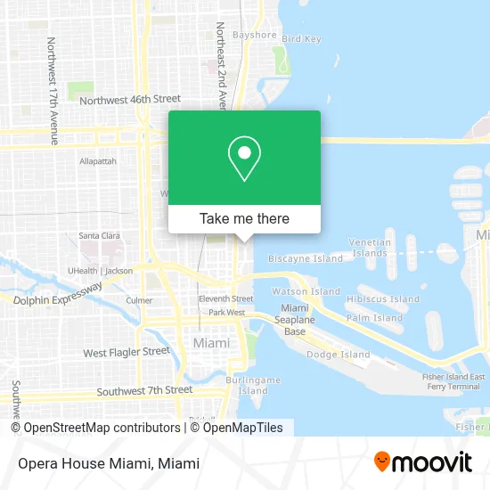 Opera House Miami map