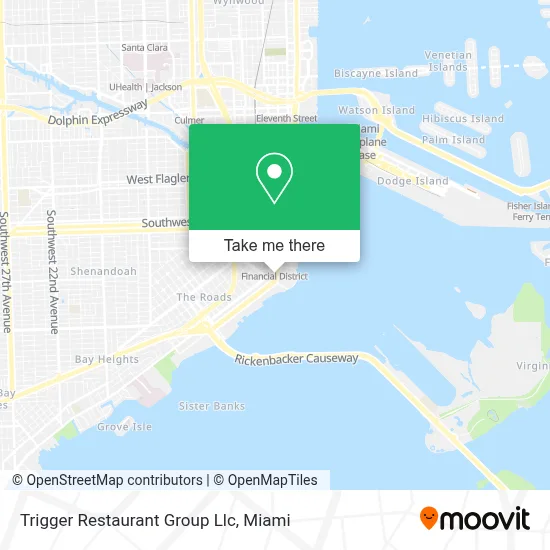 Trigger Restaurant Group Llc map