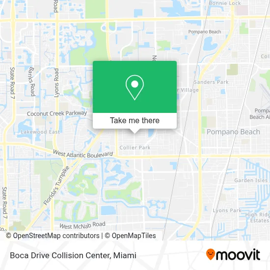 Boca Drive Collision Center map