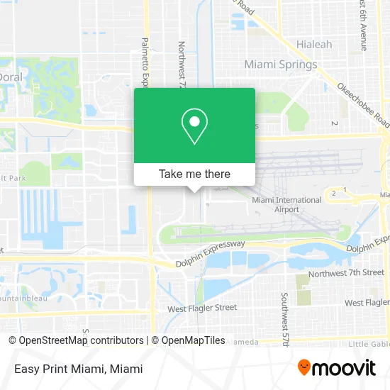 Easy Print Miami map