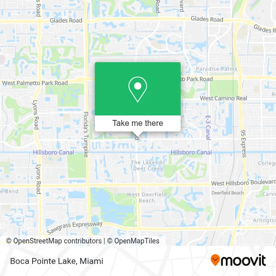 Boca Pointe Lake map