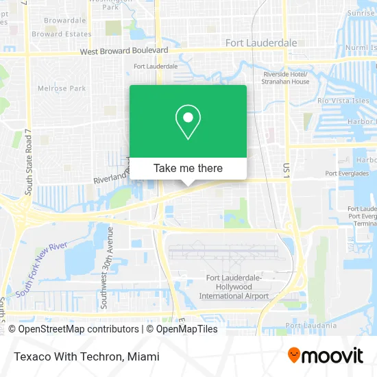 Texaco With Techron map