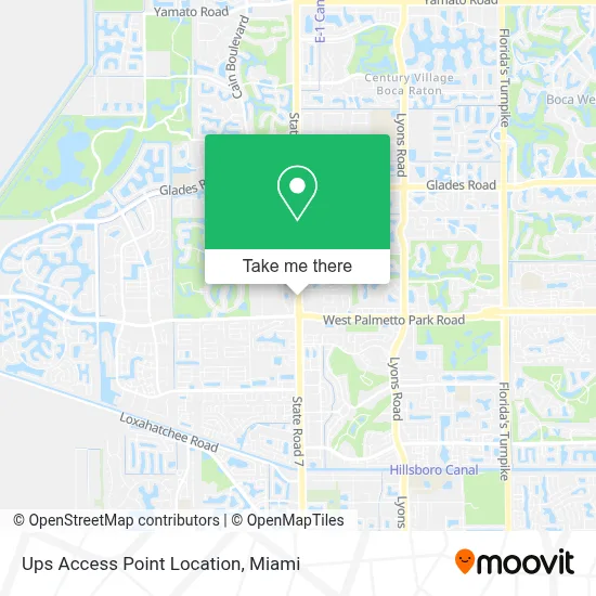 Ups Access Point Location map
