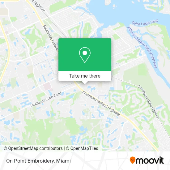 On Point Embroidery map