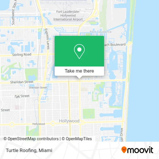 Turtle Roofing map