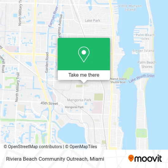 Riviera Beach Community Outreach map