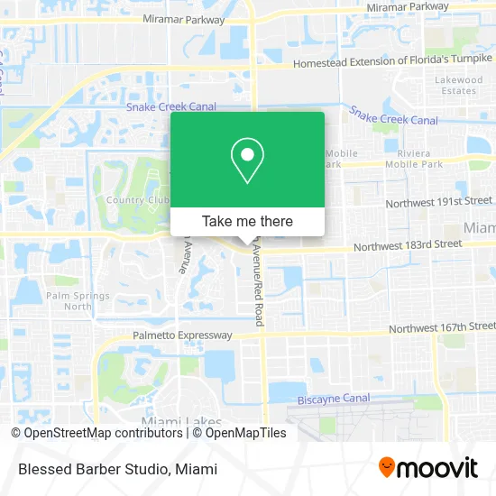 Blessed Barber Studio map