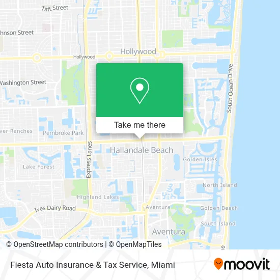 Fiesta Auto Insurance & Tax Service map