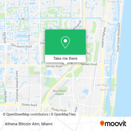 Athena Bitcoin Atm map