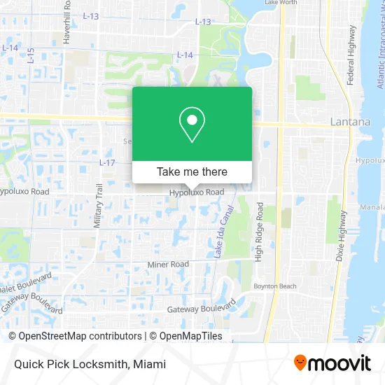 Quick Pick Locksmith map