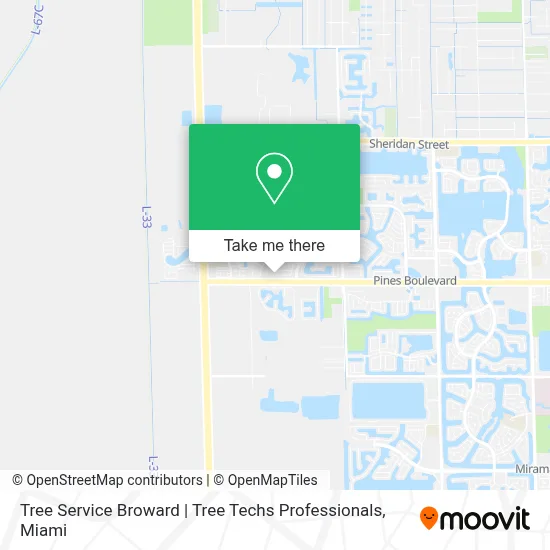 Tree Service Broward | Tree Techs Professionals map