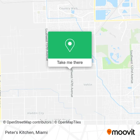 Peter's Kitchen map