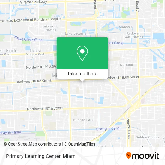 Primary Learning Center map