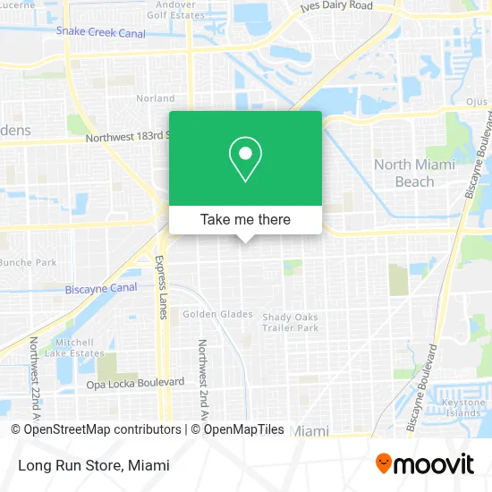 Long Run Store map