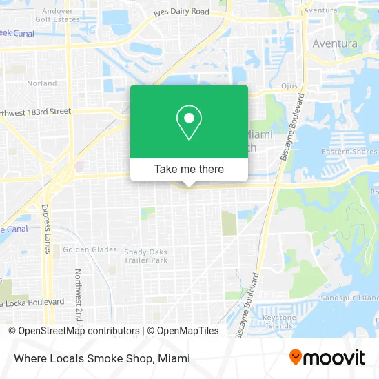 Where Locals Smoke Shop map