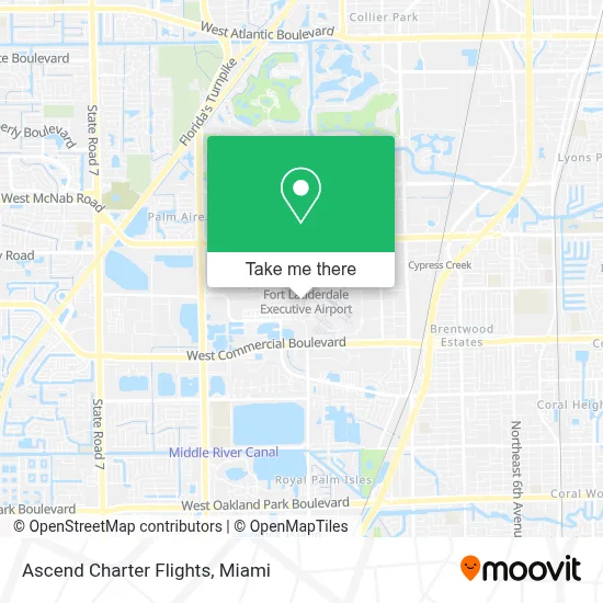 Ascend Charter Flights map