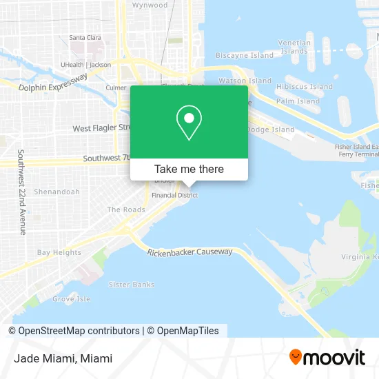 Jade Miami map