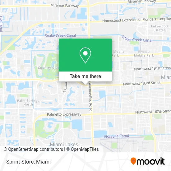 Sprint Store map