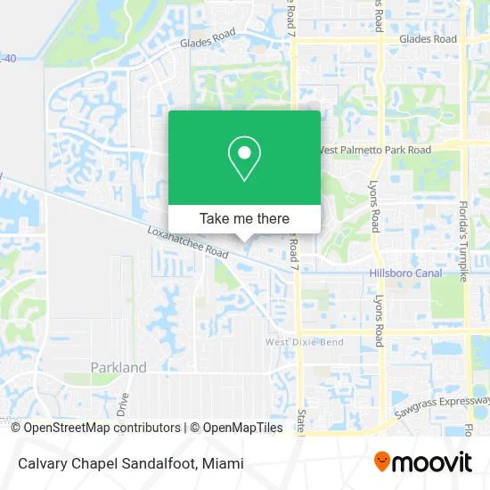 Calvary Chapel Sandalfoot map