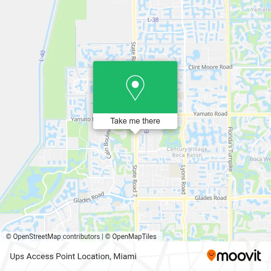 Ups Access Point Location map