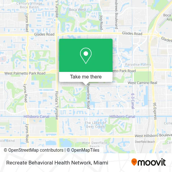 Recreate Behavioral Health Network map