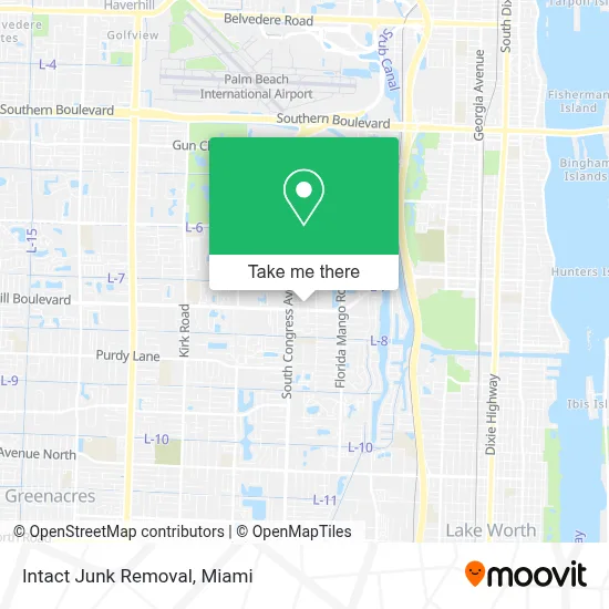 Intact Junk Removal map