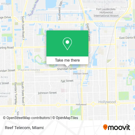 Reef Telecom map