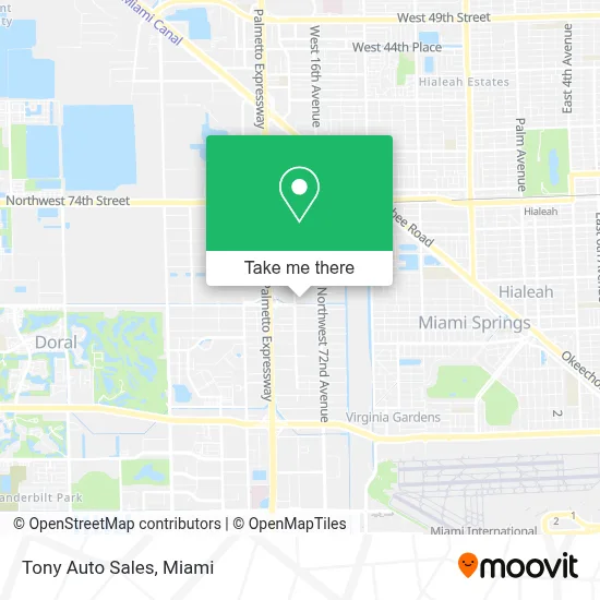 Tony Auto Sales map