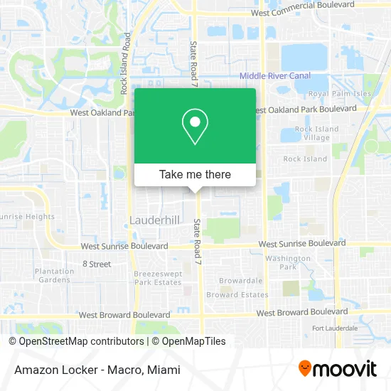 Amazon Locker - Macro map