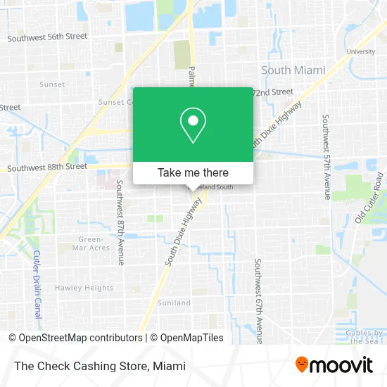 The Check Cashing Store map