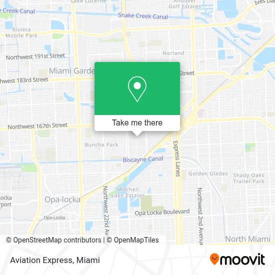 Aviation Express map