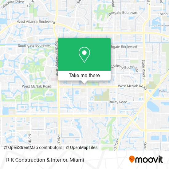 R K Construction & Interior map