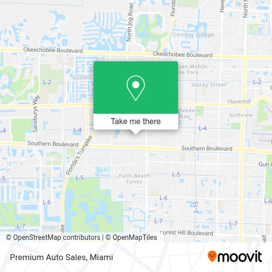 Premium Auto Sales map