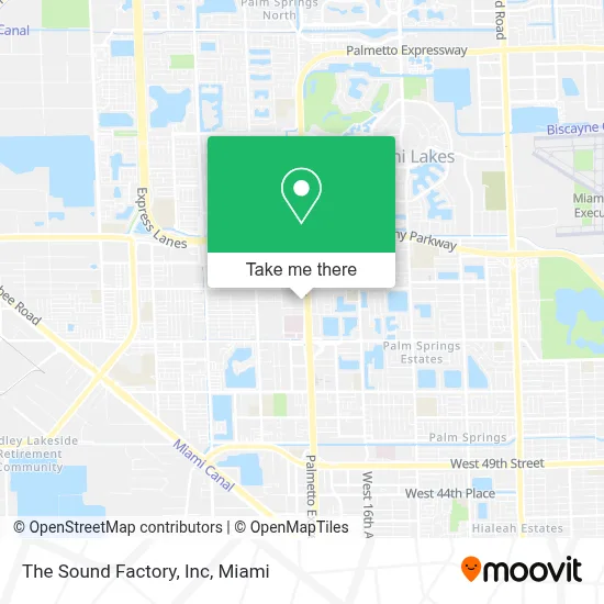 The Sound Factory, Inc map