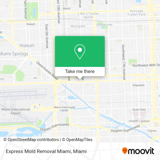 Express Mold Removal Miami map