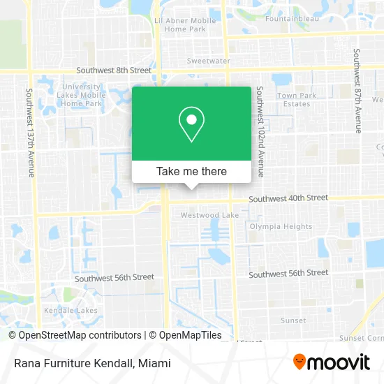Rana Furniture Kendall map