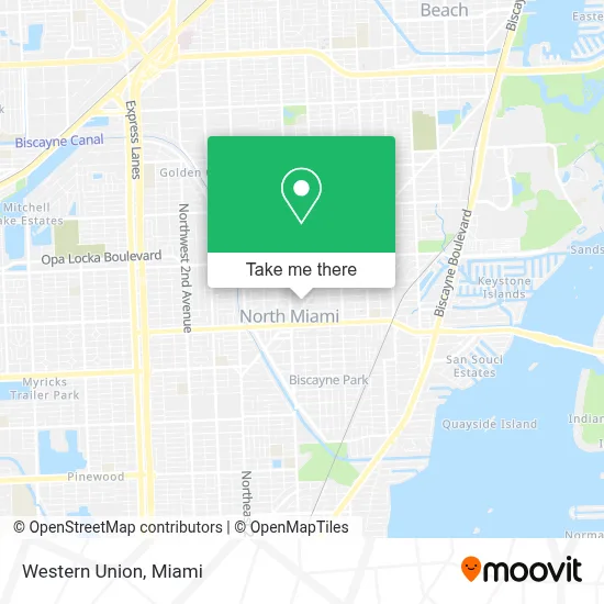 Western Union map