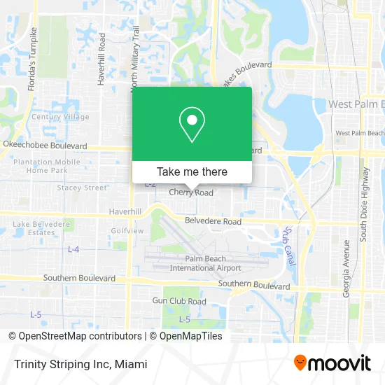 Trinity Striping Inc map