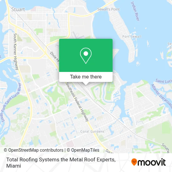 Total Roofing Systems the Metal Roof Experts map