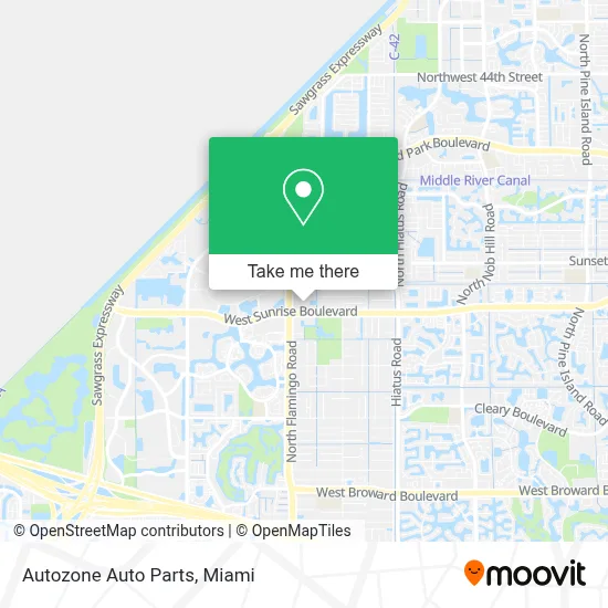 Autozone Auto Parts map