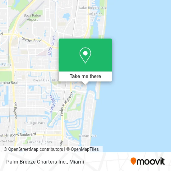 Palm Breeze Charters Inc. map