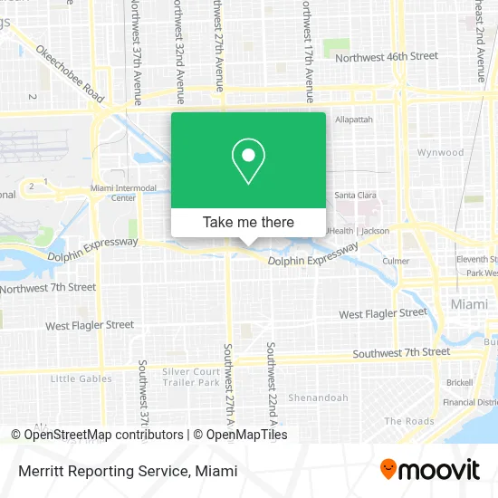 Merritt Reporting Service map