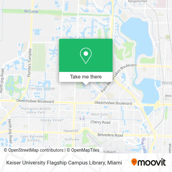 Keiser University Flagship Campus Library map