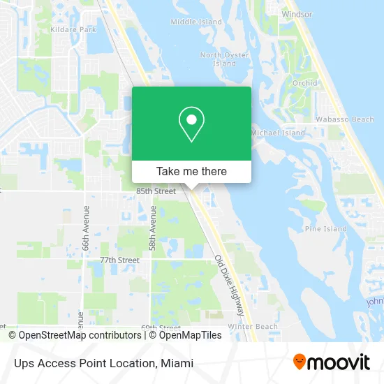 Ups Access Point Location map