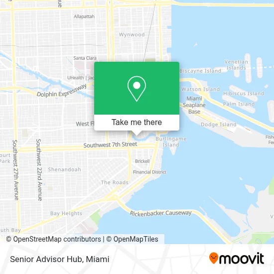 Senior Advisor Hub map