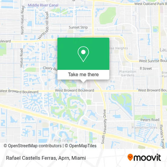 Rafael Castells Ferras, Aprn map
