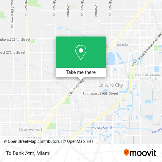 Td Bank Atm map