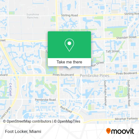 Foot Locker map