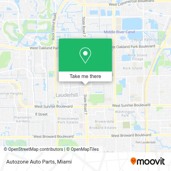 Autozone Auto Parts map