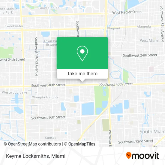 Keyme Locksmiths map